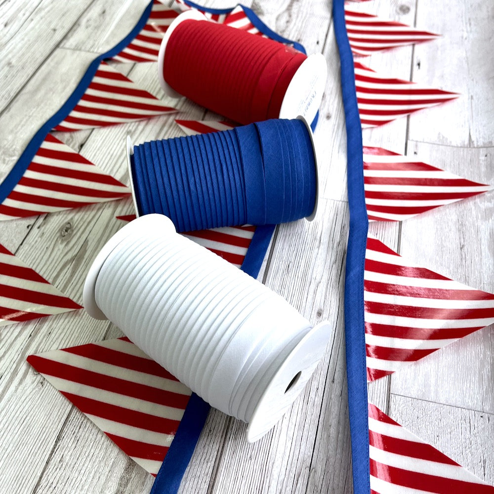 SALE! Laminated Fabric - Red Stripe - per Metre