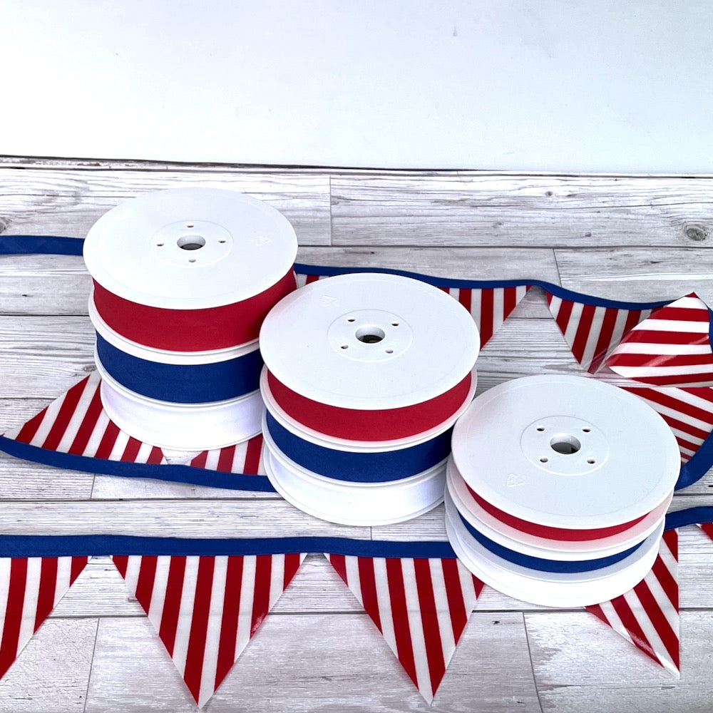 SALE! Laminated Fabric - Red Stripe - per Metre