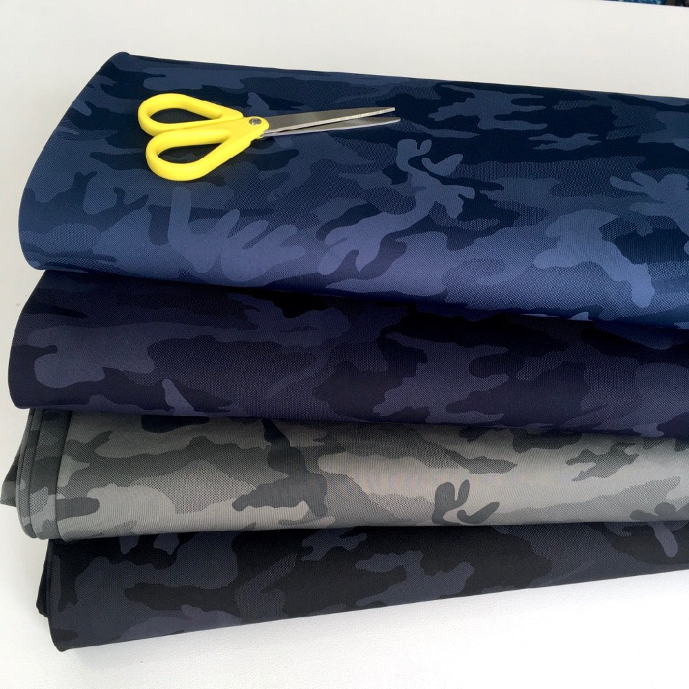 Camouflage Fit Knit Sport Technical Jersey Grey - Frumble Fabrics