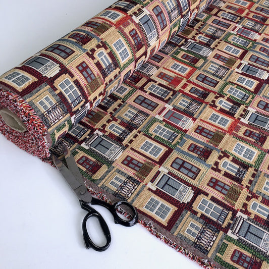 Windows of Porto New World Tapestry Canvas Fabric - Frumble Fabrics