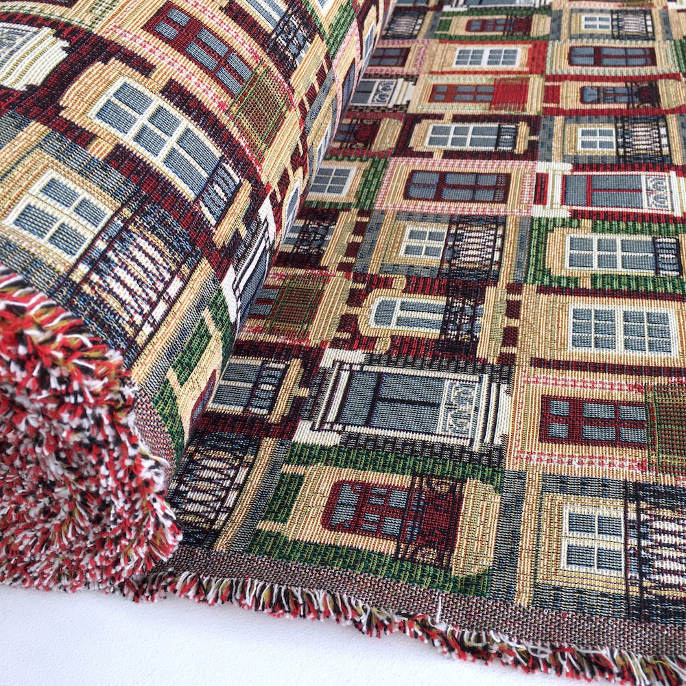 Windows of Porto New World Tapestry Canvas Fabric - Frumble Fabrics