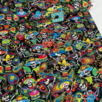 Timeless Treasures - Packed Day Of The Dead - Black