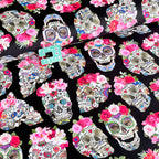 Timeless Treasures - Esperanza - Skulls With Flower Crowns