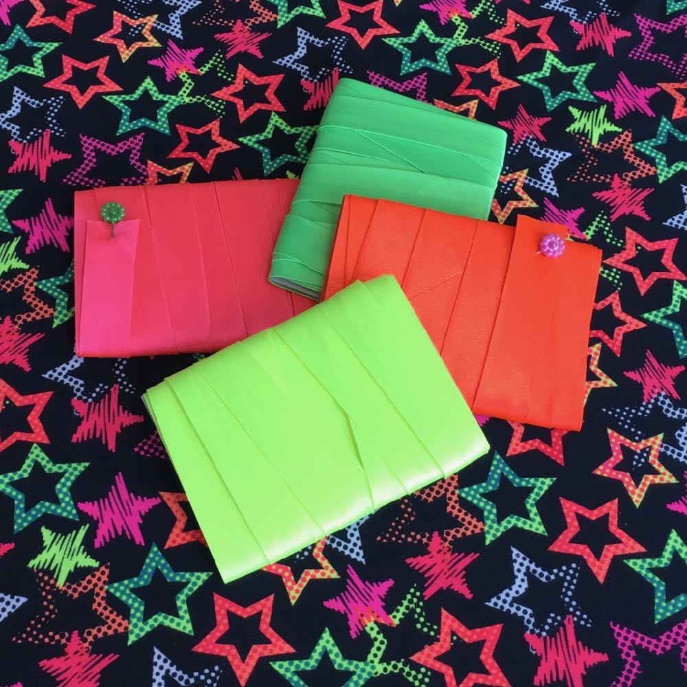 18mm Neon Satin Bias Binding - Frumble Fabrics