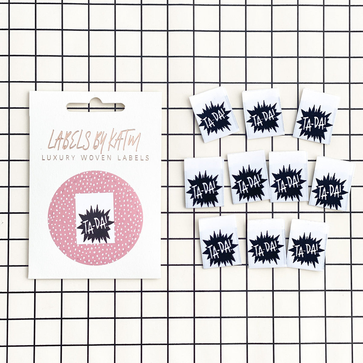 10 x Woven Labels - KATM  Kylie And The Machine Labels - TA-DA