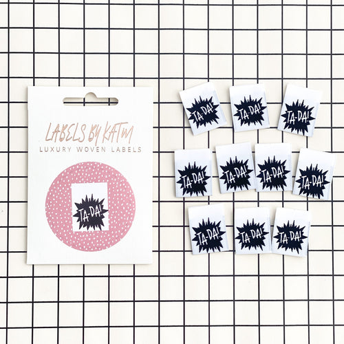 10 x Woven Labels - KATM  Kylie And The Machine Labels - TA-DA