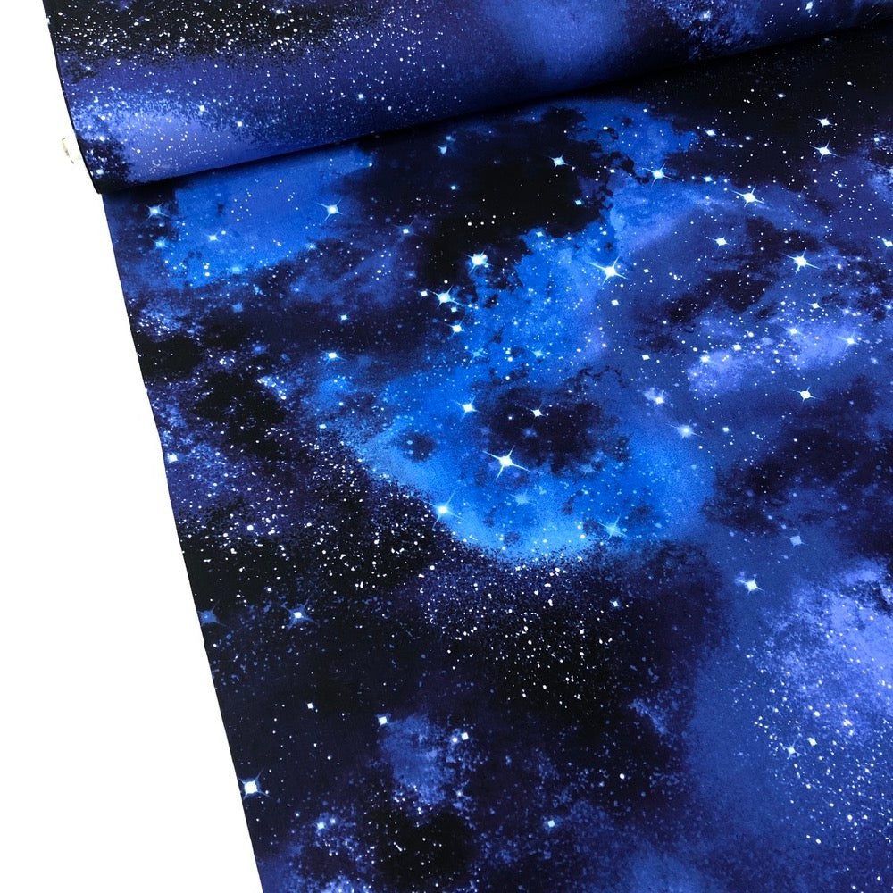 Solar System Stars Galaxy Fabric by Timeless Treasures – Frumble
