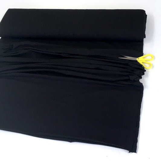 Organic Jersey Solids - GOTS Cotton Knit - Black
