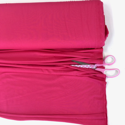 Organic Jersey Solids - GOTS Cotton Knit - Cerise Pink