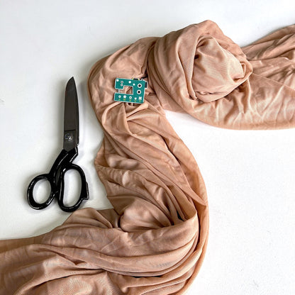 Light Power Mesh Net Ice Peach 4 way stretch PER METRE