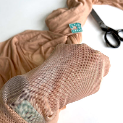 Light Power Mesh Net Ice Peach 4 way stretch PER METRE