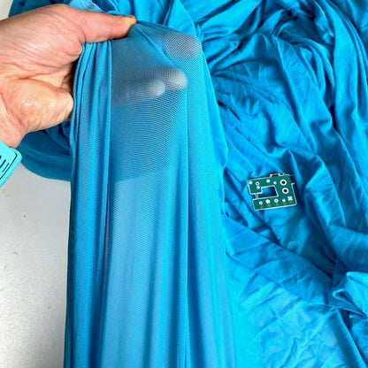 Light Power Mesh Net Turquoise 4 way stretch PER METRE