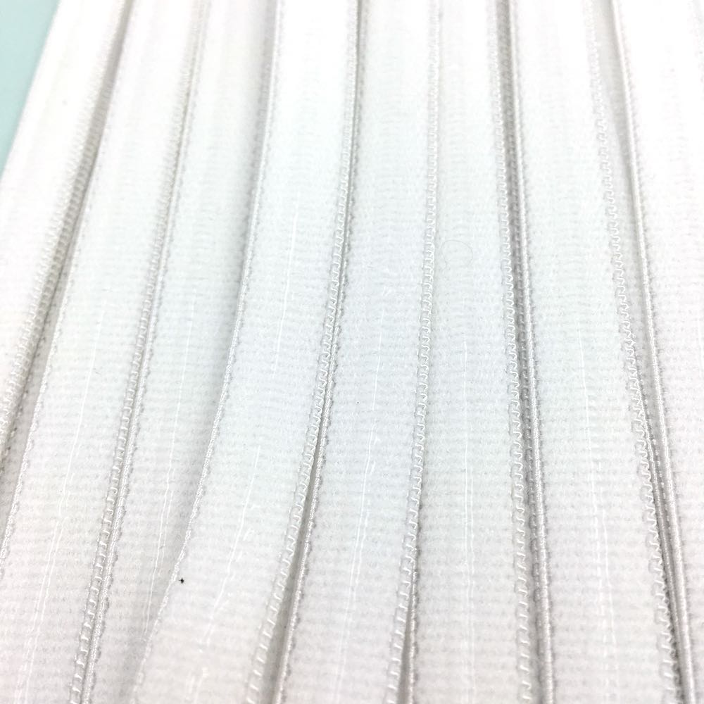 Silicone Grip Elastic 10mm Ivory - Frumble Fabrics