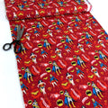 Remnant of Quilting Cotton - DC Heroes & Heroines - Girl Power Red (100cm)