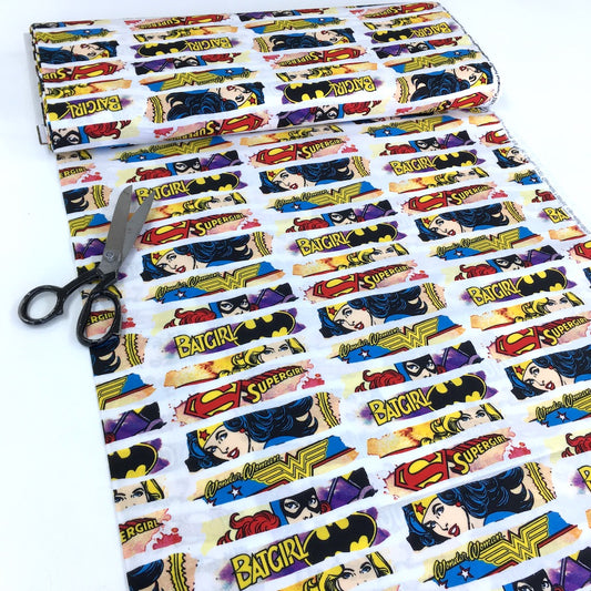 DC Comics - Tear Heroines White (Per Metre)