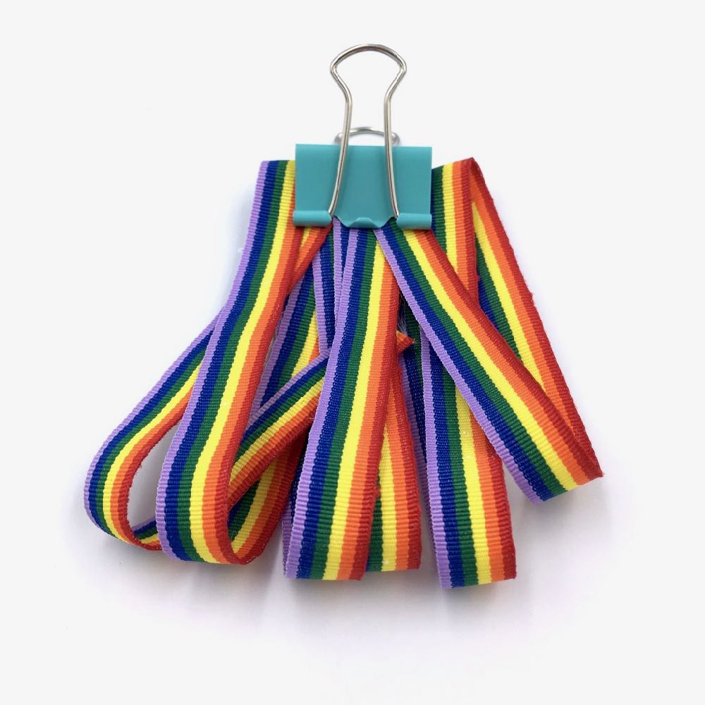 Rainbow Grosgrain Ribbon 10mm (Per Metre) - Frumble Fabrics