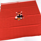 The Red Lion 75cm Panel - Cotton French Terry - Red