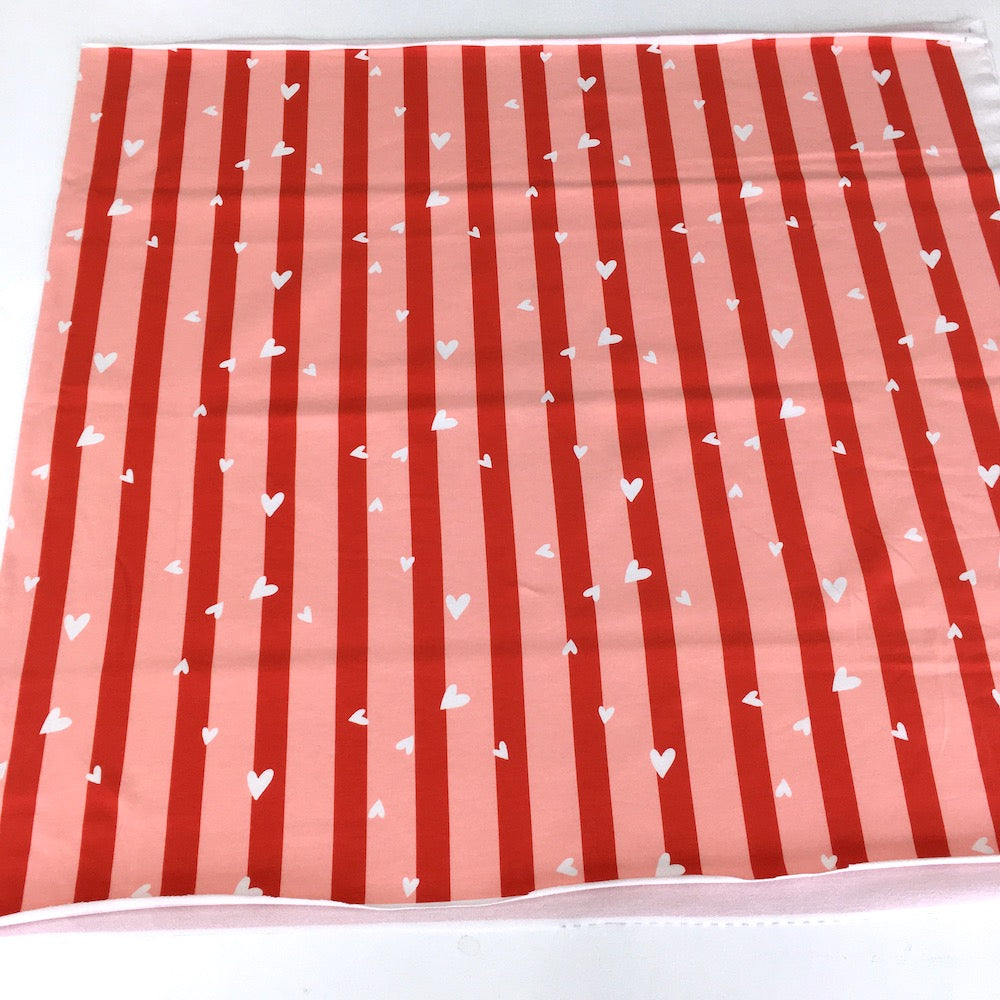 The Red Lion 75cm Panel - Cotton French Terry - Red