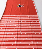 The Red Lion 75cm Panel - Cotton French Terry - Red