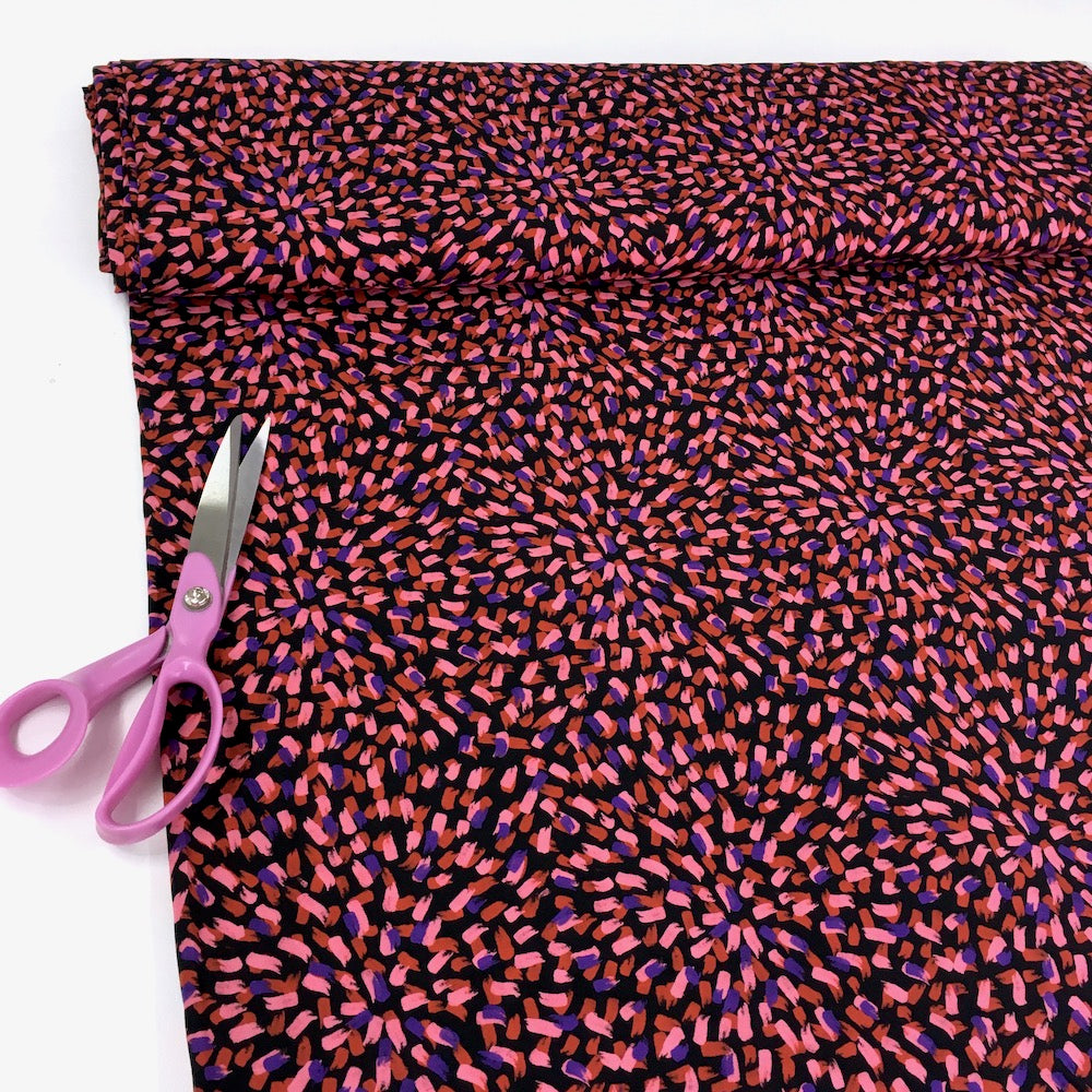 Remnant of Grand Finale - Viscose Fabric - Pink (194cm)