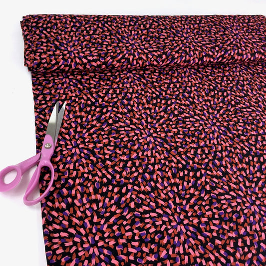 Remnant of Grand Finale - Viscose Fabric - Pink (194cm)