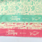 Kitsch Kitchen - Hamburger Liebe Organic Cotton Poplin - Mint Green