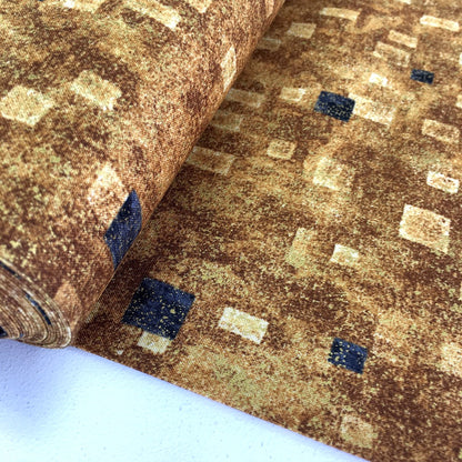 Robert Kaufman - Gustav Klimt - Metallic Squares Gold