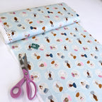 Cotton and Steel - Girls Club - Confetti Friends Pale Blue