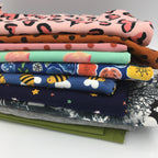 CLEARANCE Stretch Jersey Fabric Remnant Multi Pack Approximately 620g