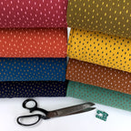 Remnant of Rain Stripes - GOTS Organic Soft Sweat - Green (88cm)