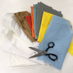 1Kg Woven Cotton Polycotton Fabric Bundle Dead Stock Pack - Big Pieces - Clearance