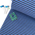 Blue Grey Stripe Cotton Ribbing Tube