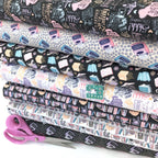 Camelot Fabric - Literary - Typewriters Charcoal