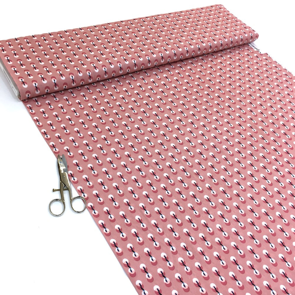 Button Molecules Radiance Rayon Light Rose - Frumble Fabrics