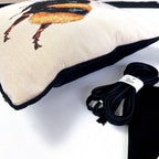 Tapestry Bumblebee Cushion Panel Piped Project Kit  (zip+envelope) Black
