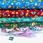 Robert Kaufman - Pokemon Toss - Character Circles Black