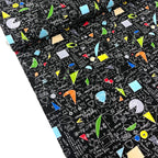 School Maths & Geometry Black - Frumble Fabrics