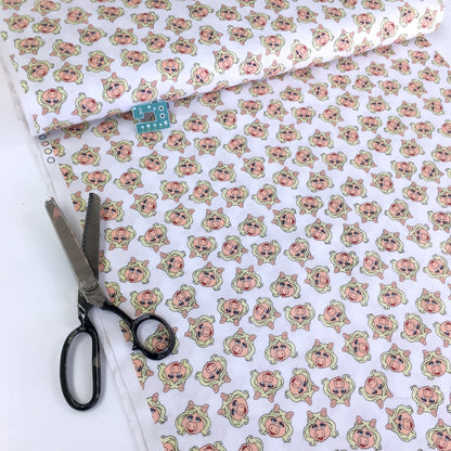 The Muppet Collection - Miss Piggy - White (Per Metre)