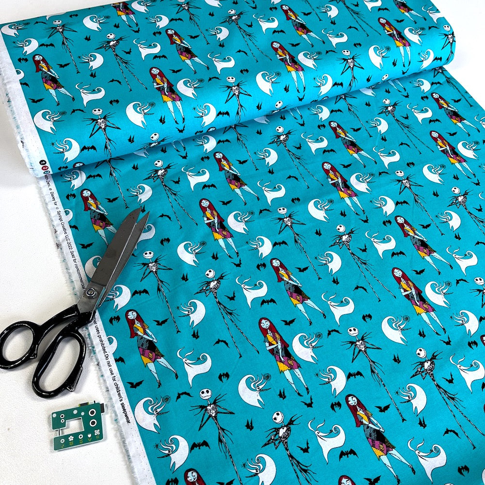Remnant of Nightmare Before Christmas - Jack and Sally With Zero Turquoise (118cm)
