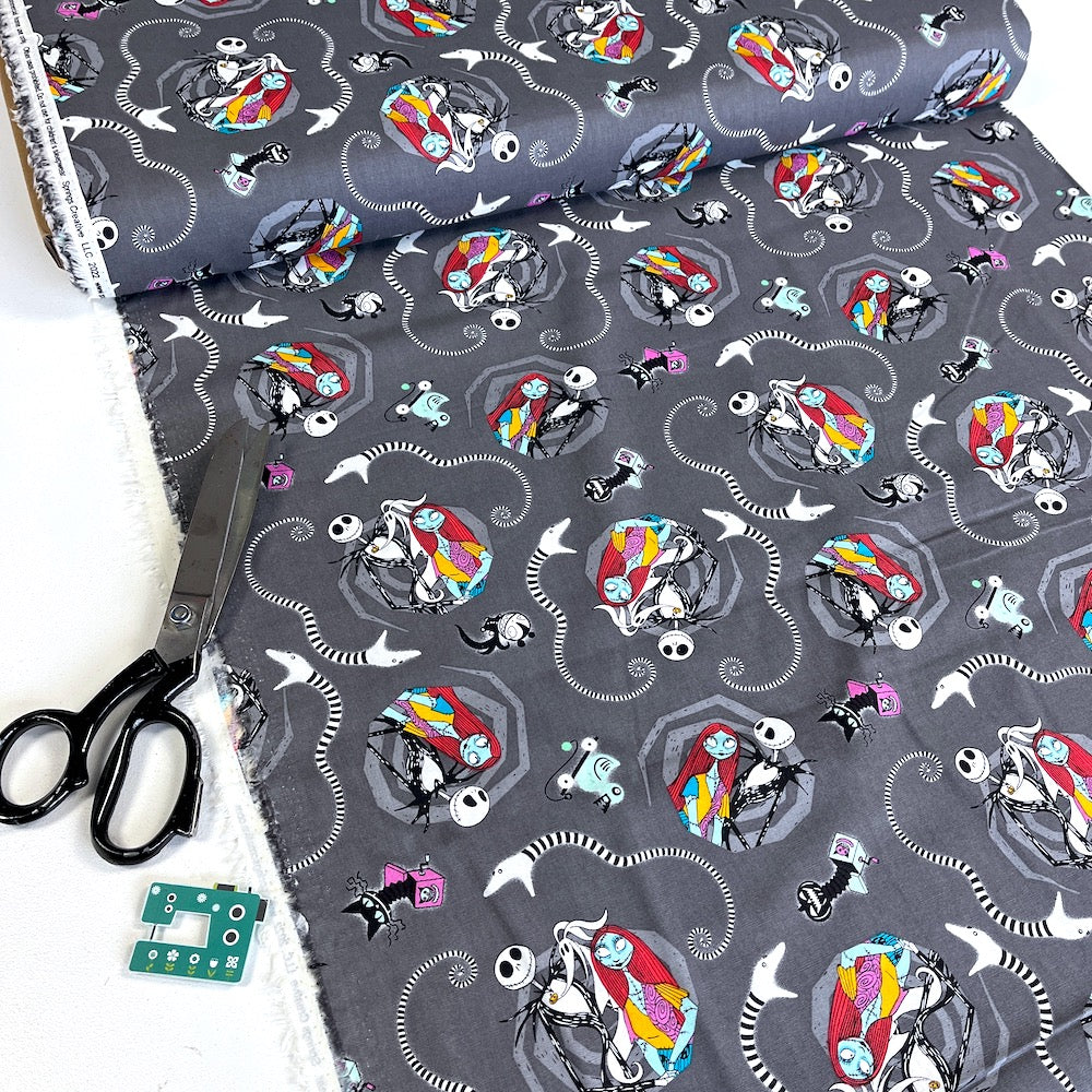Springs Creative - Nightmare Before Christmas - Jack And Sally Vortex Grey