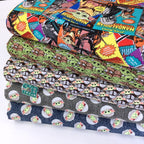 Star Wars  Mandalorian - Child Toss On Denim - Blue (Per Metre)