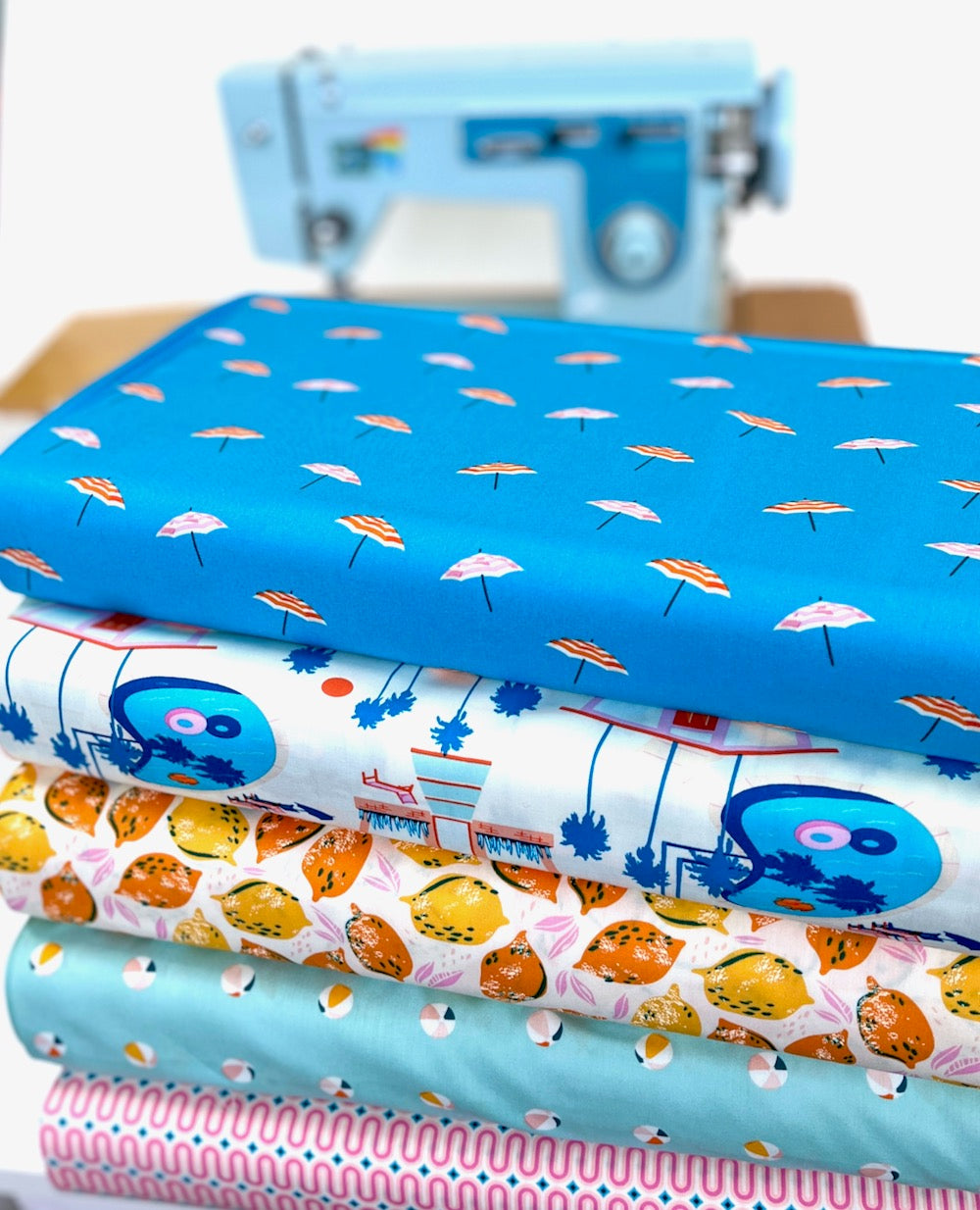Art Gallery Fabrics - Sunburst - Beach Happy Water (Per Metre)