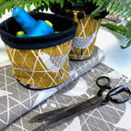 Cotton/Linen Canvas Hummingbird Chickens Coop Grey