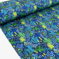 Cactus Family Cacti Dark Teal Digital Jersey Print - Frumble Fabrics