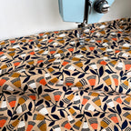 Cloud 9 Rayon Fabric - Floral Deco - Bell Flowers (Per Metre)