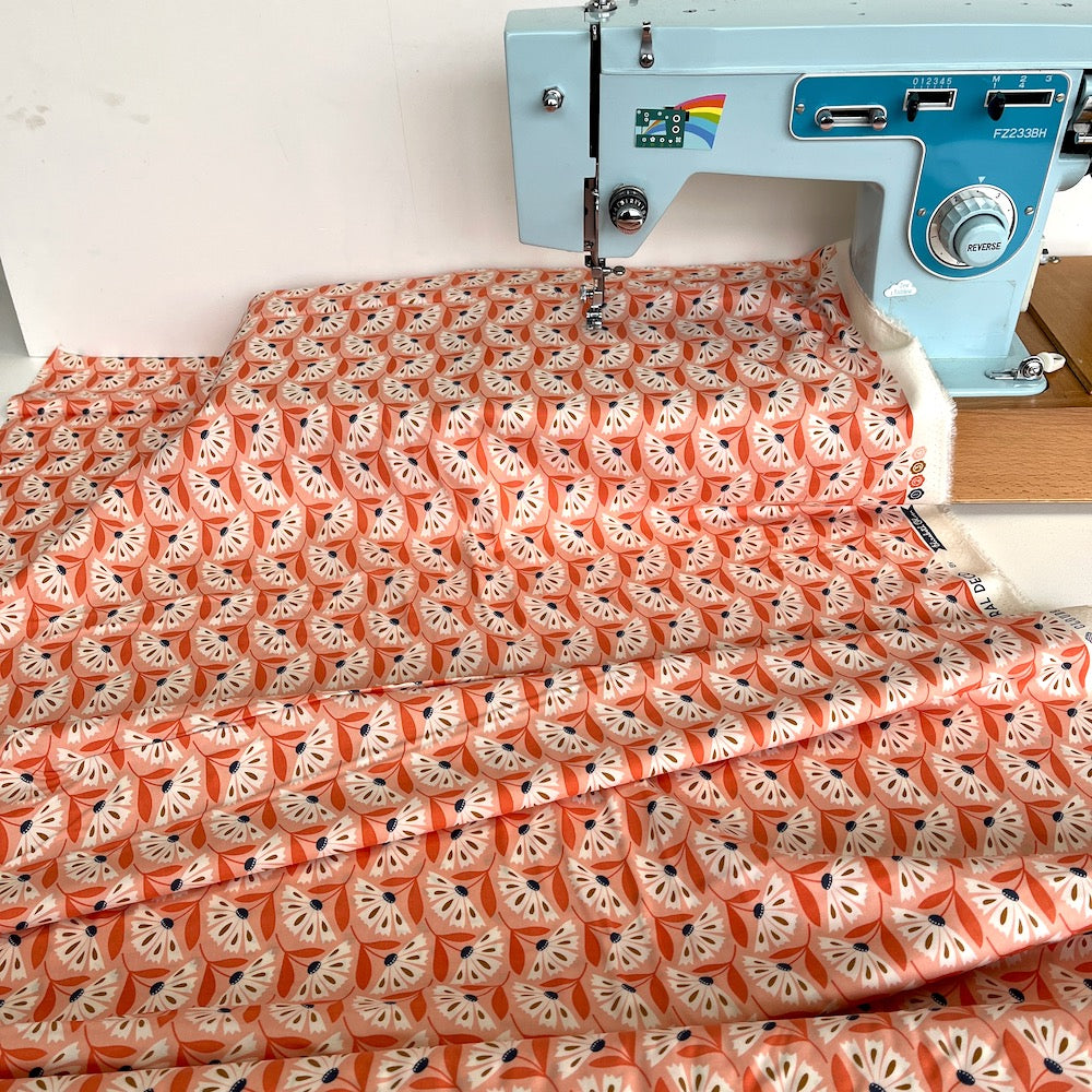 Cloud 9 Rayon Fabric - Floral Deco - Daisy (Per Metre)