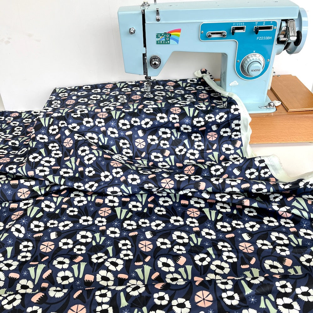 Cloud 9 Organic Cotton Sateen - Sweet Nothing - Meadow (Per Metre)