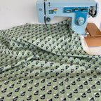 Cloud 9 Organic Cotton Sateen - Sweet Nothing - Deco Flowers (Per Metre)