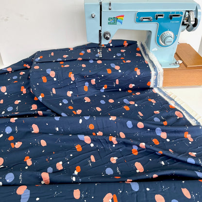 Cloud 9 Rayon Fabric - Rayon 2020 - Dabble Navy