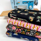 Art Gallery Fabrics - Eve - Untamed Nature Wild Black (Per Metre)